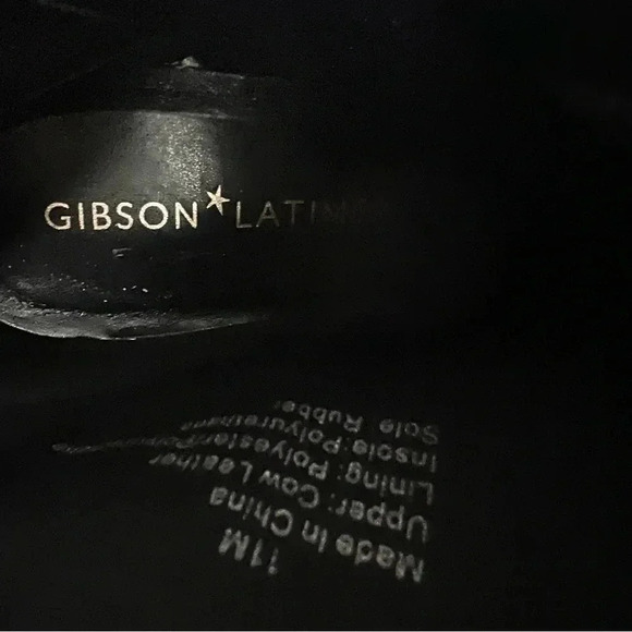 Gibson Latimer Vina Leather Croc Embossed
Square Toe Block Heel Ankle Boots 11 - Picture 9 of 11